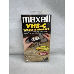 Maxell VHS-C VHS Cassette Adapter Tape New Sealed Plastic VP-CA